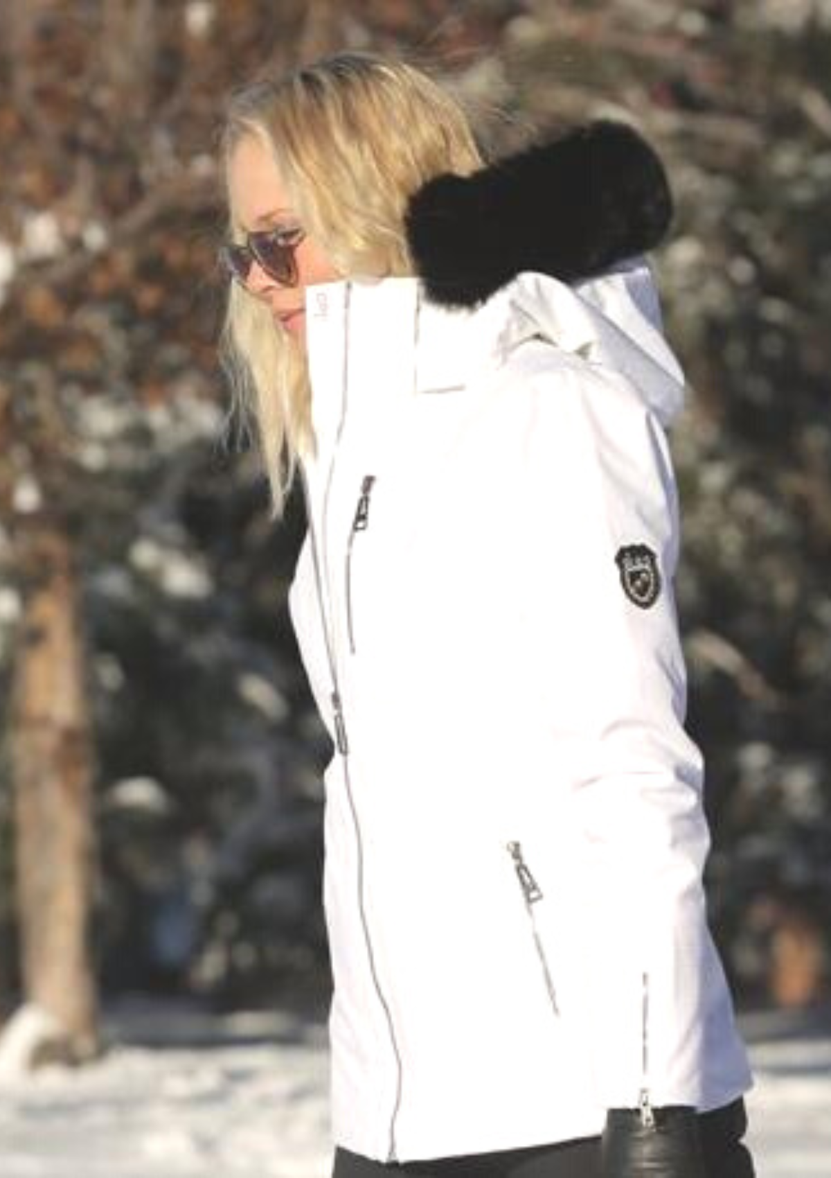 Luxurious Real 2 Inch Black Fox Fur Hood Trim Border