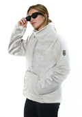 Jamie Women's Luxury Faux Fur Half Zip Après Ski Pullover