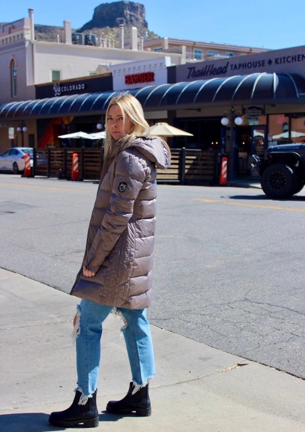 Alexandra Women's Down Filled Long Ski Coat Waterproof Hooded Parka